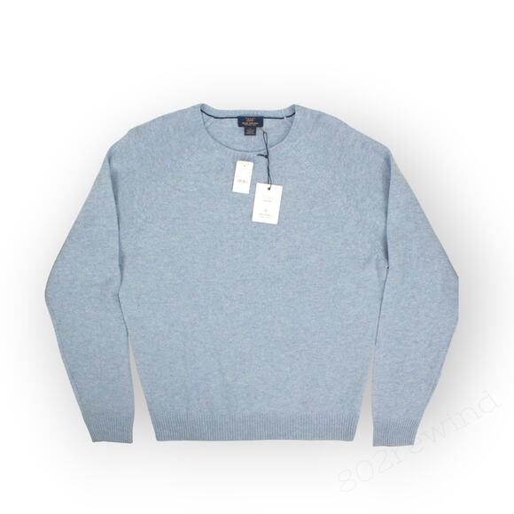 NewWithFlaws Large BrooksBrothers 346 Washable Wool Sweater LightBlue - Picture 11 of 11